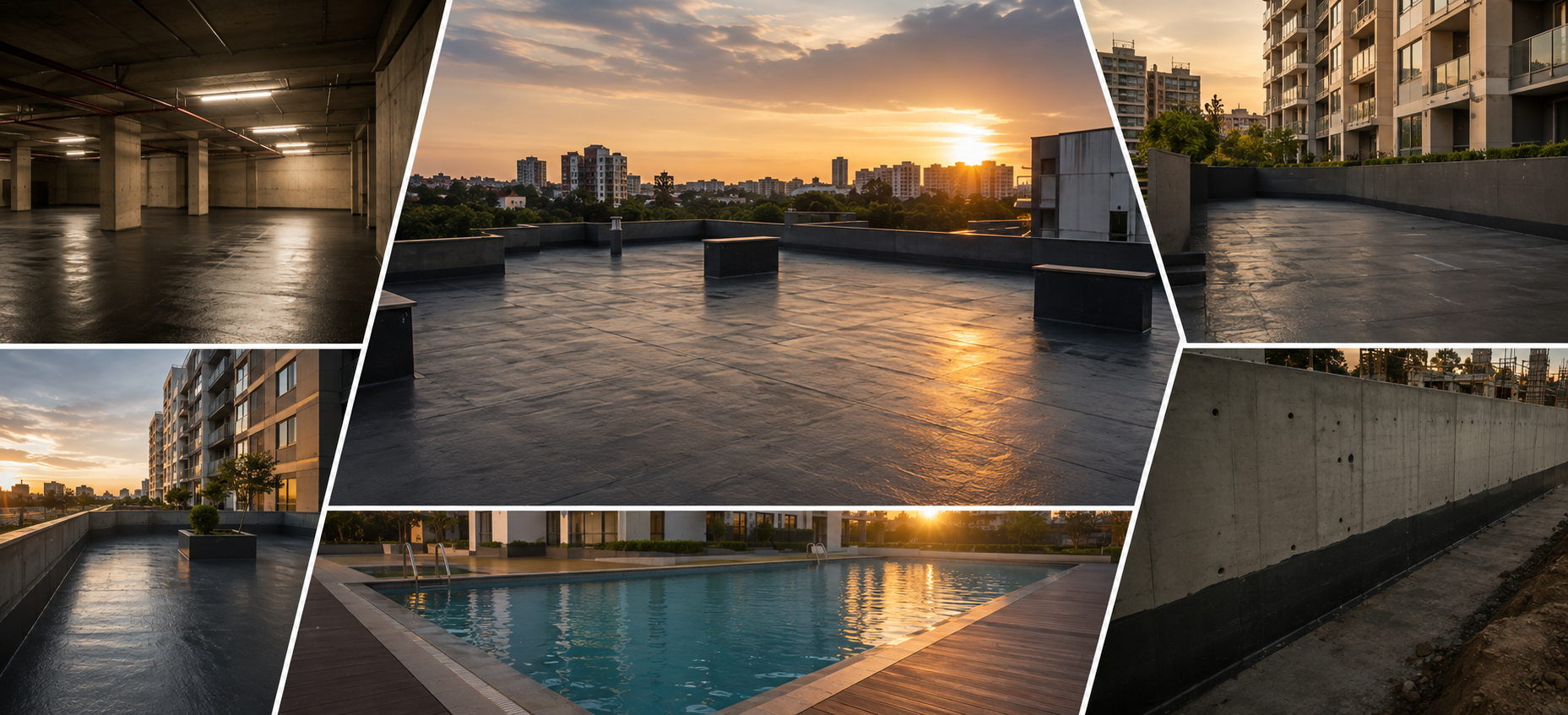 Completed Saarth Enterprises waterproofing project