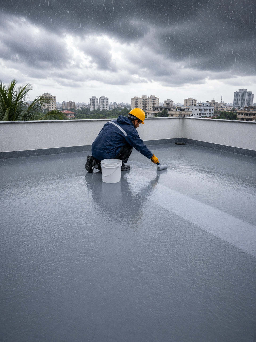 Saarth Enterprises waterproofing for heavy rainfall